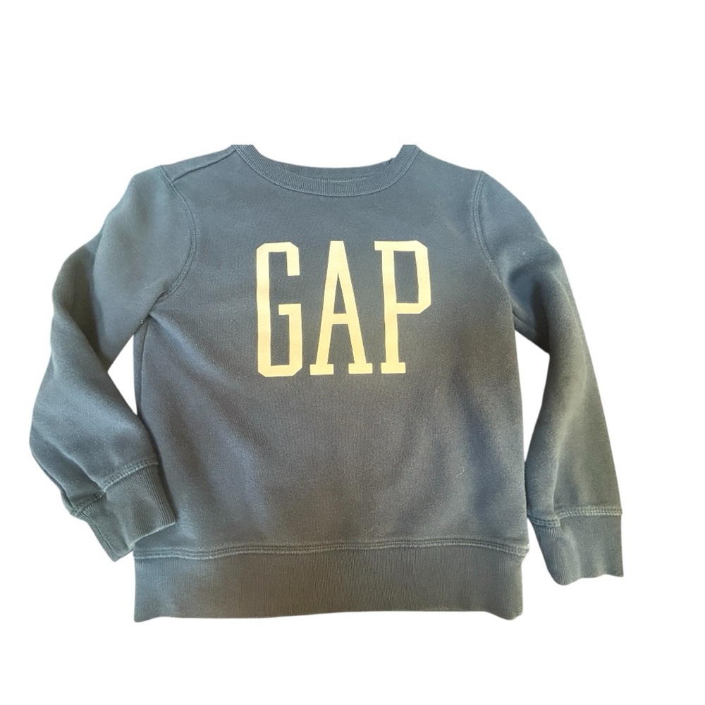 GAP Kids Gray Sweatshirt with Yellow Logo